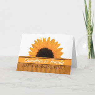 Erntedank-Karte für Tochter- und Familienmitgliede Feiertagskarte