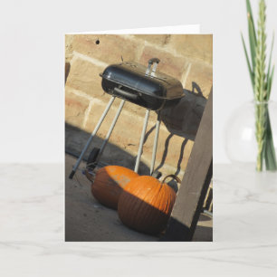 Erntedank-Karte "Grilled Pumpkins" Karte