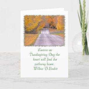 … Erntedank-Karte, "kommendes Zuhause " Feiertagskarte