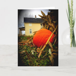Erntedank-Karte "Old-Modern Fall Harvest" Karte