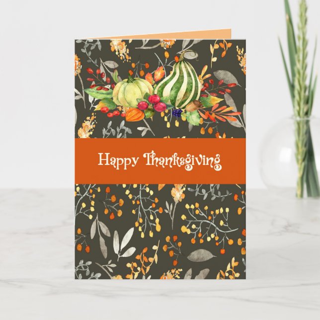 Erntedank-Karte von Familienangehörigen Karte (Vorderseite)