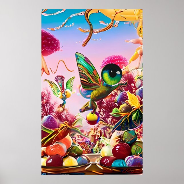 Erntedank - Ken Gage Surreal Art Poster (Vorne)