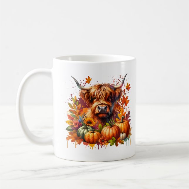 Erntedank Kuh Kaffeetasse (Links)