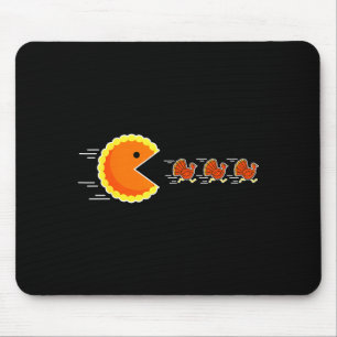 Erntedank-Kürbis E Truthahn jagender Gamer Männer Mousepad