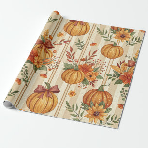 Erntedank-Kürbisernte Herbstmuster Geschenkpapier