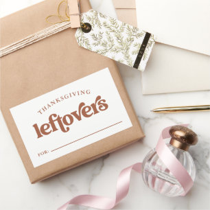 Erntedank Leftovers   Boho und Retro Rechteckiger Aufkleber