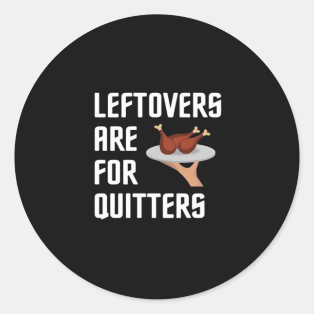 Erntedank Leftovers Klassischer Vintager Stil Runder Aufkleber (Vorderseite)