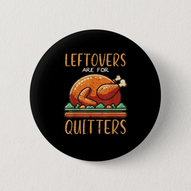 Erntedank Leftows sind für Quitys lustige Männer Button (Vorderseite)