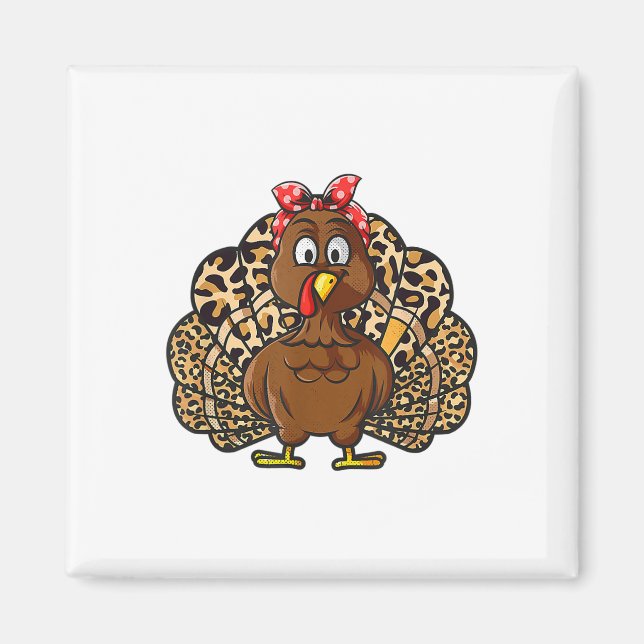 Erntedank Leopard Türkei Erntedank Herbstfest Magnet (Vorne)