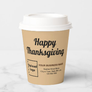 Erntedank Light Brown Paper Cup Pappbecher