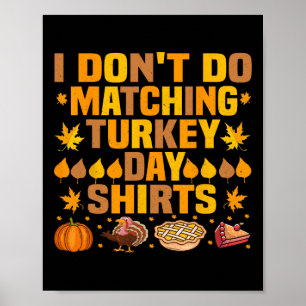 Erntedank mal lustig, ich mache keine Matching Tur Poster