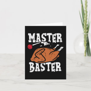 Erntedank Master Baster Fun Türkei Tag Herbst Männ Karte