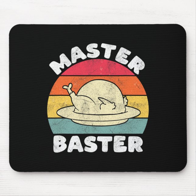 Erntedank Master Byster Funny Turkey Day Fall M Mousepad (Vorne)