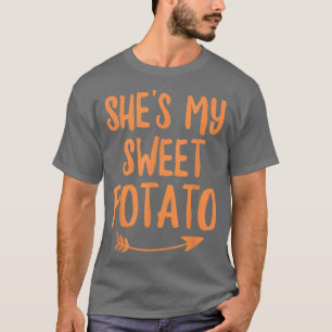 Erntedank Matching Couples Sie ist mein süßer Pota T-Shirt