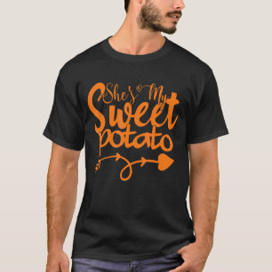 Erntedank Matching Couples Sie ist mein süßer Pota T-Shirt