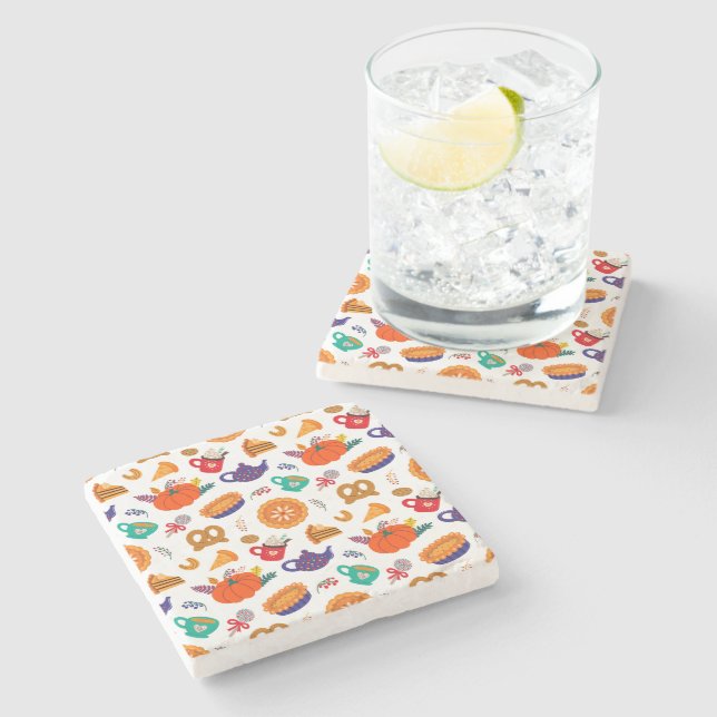 Erntedank Meme | Danke für alles Steinuntersetzer (Seitenansicht)