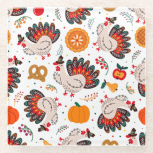 Erntedank Meme ich bin glücklich, weil ich dankbar Glasuntersetzer