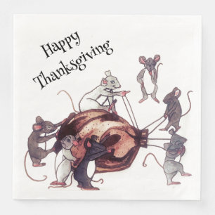 ERNTEDANK MICE STEAL TÜRKEI SERVIETTE