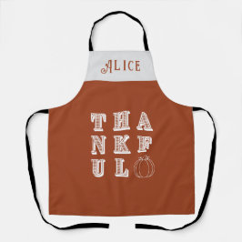 Erntedank Minimalistisch Simple Thanking Schürze