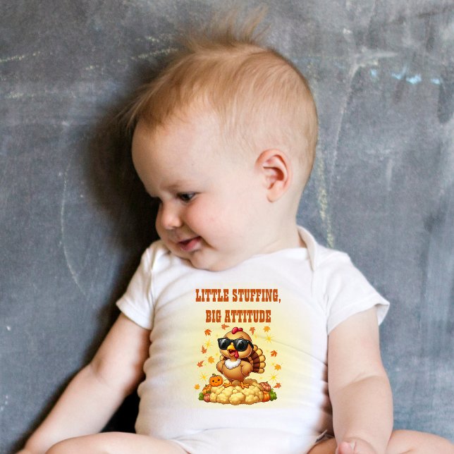 Erntedank mit Attitude Funny Baby Strampler (Von Creator hochgeladen)