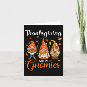 Erntedank mit meinen Gnomen Funny Autumn Gnomes L Karte