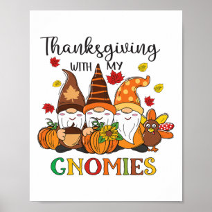 Erntedank mit meinen Gnomen Herbstwoche Poster