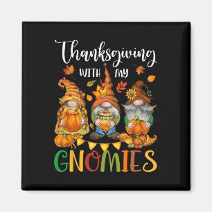 Erntedank mit meinen Gnomen Herbstwochen Magnet