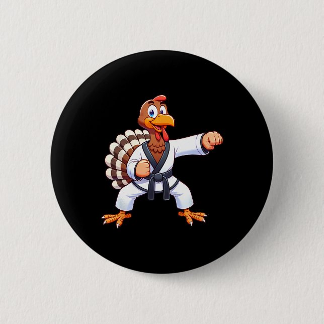 Erntedank Mixed Martial Arts Kickboxing Judo Karat Button (Vorderseite)