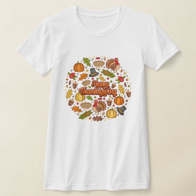 Erntedank Moderne, schöne Herbstsammlung T-Shirt (Ablage )