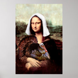 Erntedank Mona Lisa Pilgrim Poster