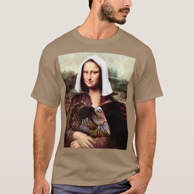 Erntedank Mona Lisa Pilgrim T - Shirt (Vorderseite)