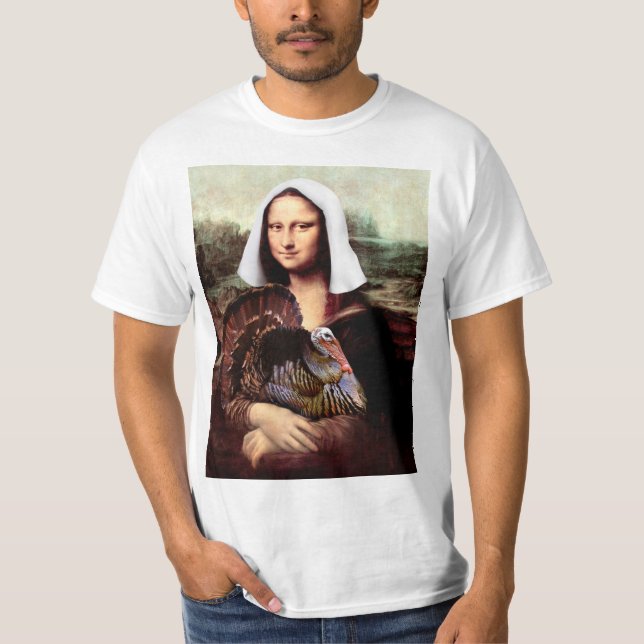 Erntedank Mona Lisa Pilgrim T-Shirt (Vorderseite)