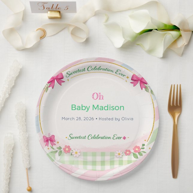 Erntedank-Muster-Set aus quadratischen Papptellern Pappteller (Hochzeit)