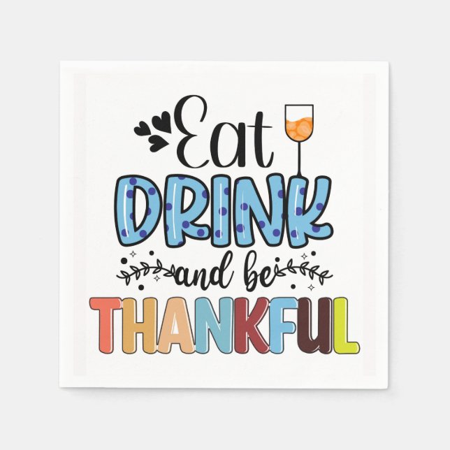 Erntedank Napkins Serviette (Vorderseite)