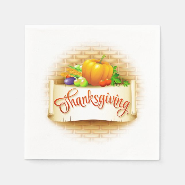 Erntedank Napkins Serviette (Vorderseite)