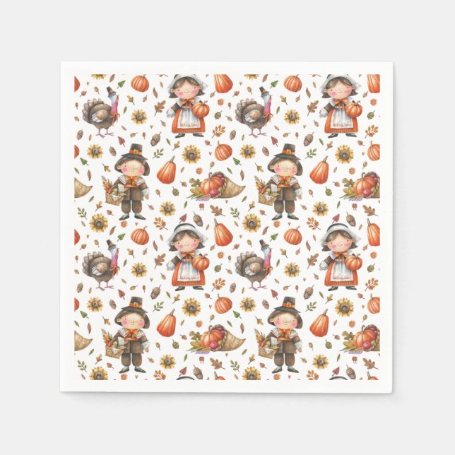 Erntedank Napkins Serviette (Vorderseite)