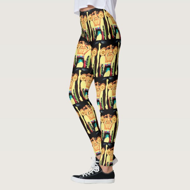 ERNTEDANK NATIVE AMERIKANISCHE LEGGINGS (Links)