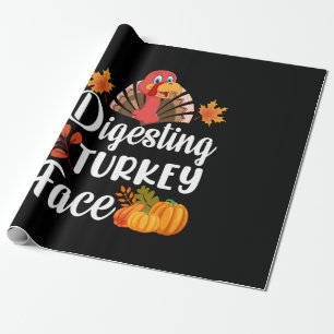 Erntedank nimmt die Türkei ins Gesicht Geschenkpapier