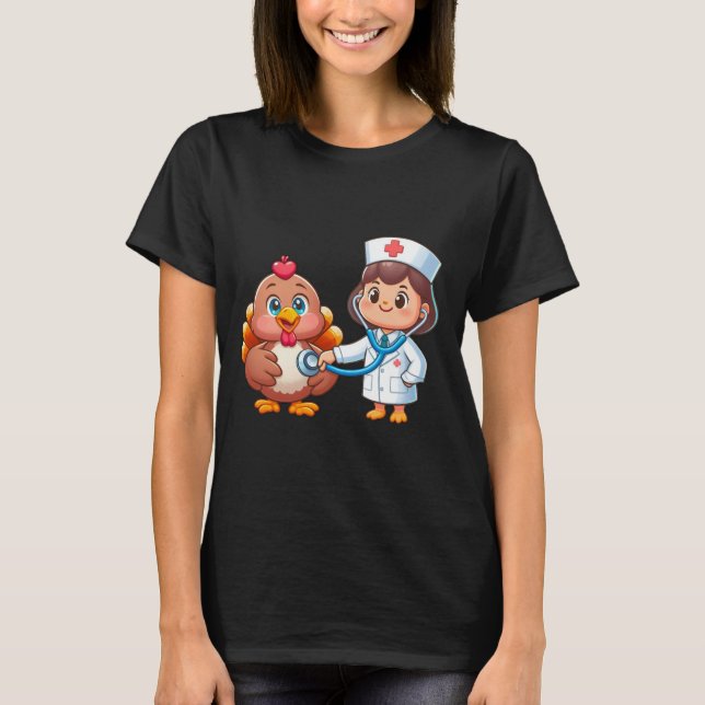 Erntedank Nurbeat Türkei Herbst Scrub Top (Vorderseite)