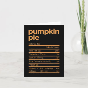 Erntedank Nutrition Pumpkin Pie Fakten Lebensmitte Karte