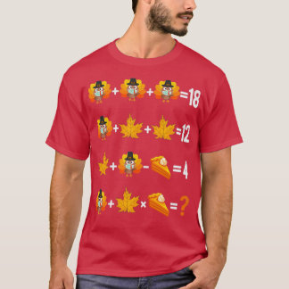 Erntedank Order of Operations Quiz Math Teacher T-Shirt
