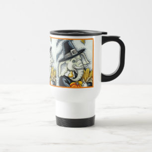 ERNTEDANK PACHYDERM, DANKFÄLTIGER PILGRIM-ELEPHANT REISEBECHER
