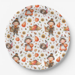 Erntedank-Papierplatte Pappteller