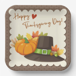 Erntedank-Papierplatte Pappteller