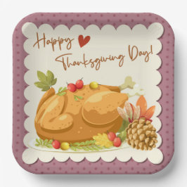 Erntedank-Papierplatte Pappteller