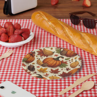 Erntedank Pappteller