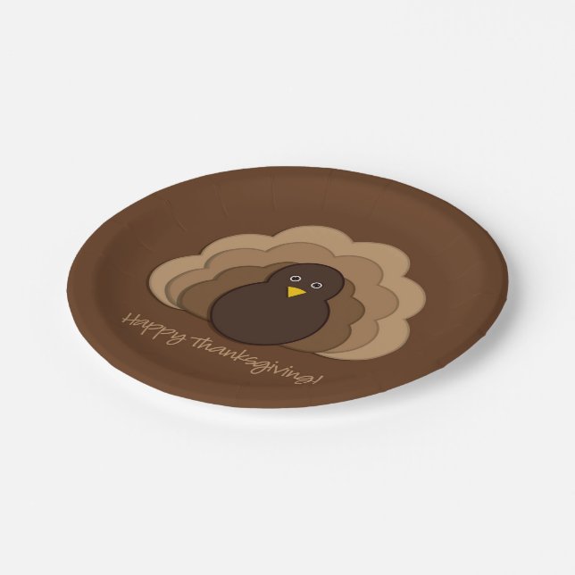 Erntedank Pappteller (Schrägansicht)