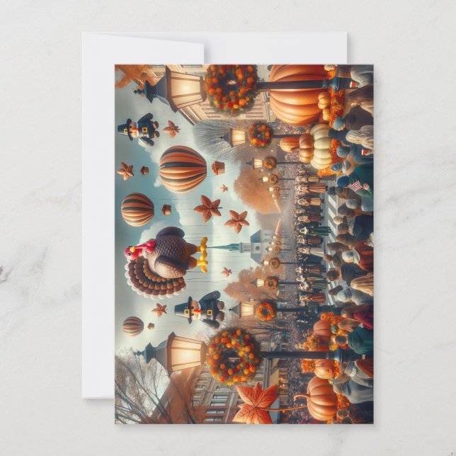 Erntedank Parade Grußkarte Feiertagskarte (Vorderseite)