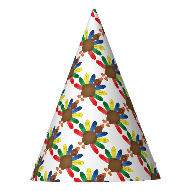 Erntedank Party Hat/Türkei Partyhütchen (Vorderseite)