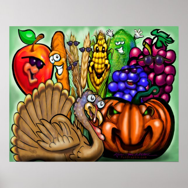 Erntedank Party Poster (Vorne)